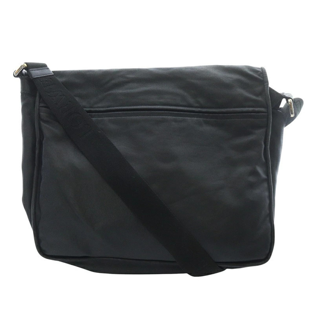 Loewe Canvas Leather Messenger Shoulder Bag Black